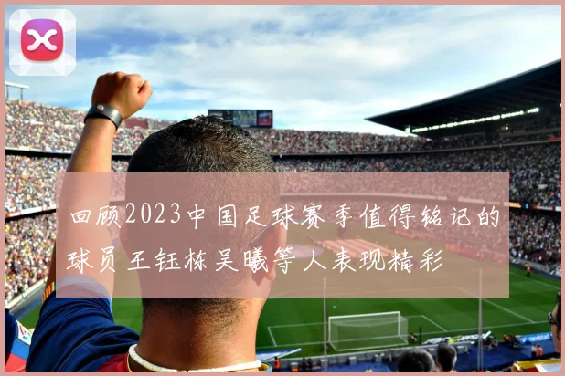 回顾2023中国足球赛季值得铭记的球员王钰栋吴曦等人表现精彩